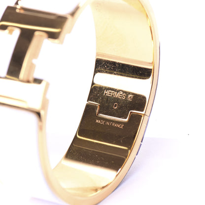 Hermes Enamel Wide Clic Clac H Bracelet PM White 5 of 6