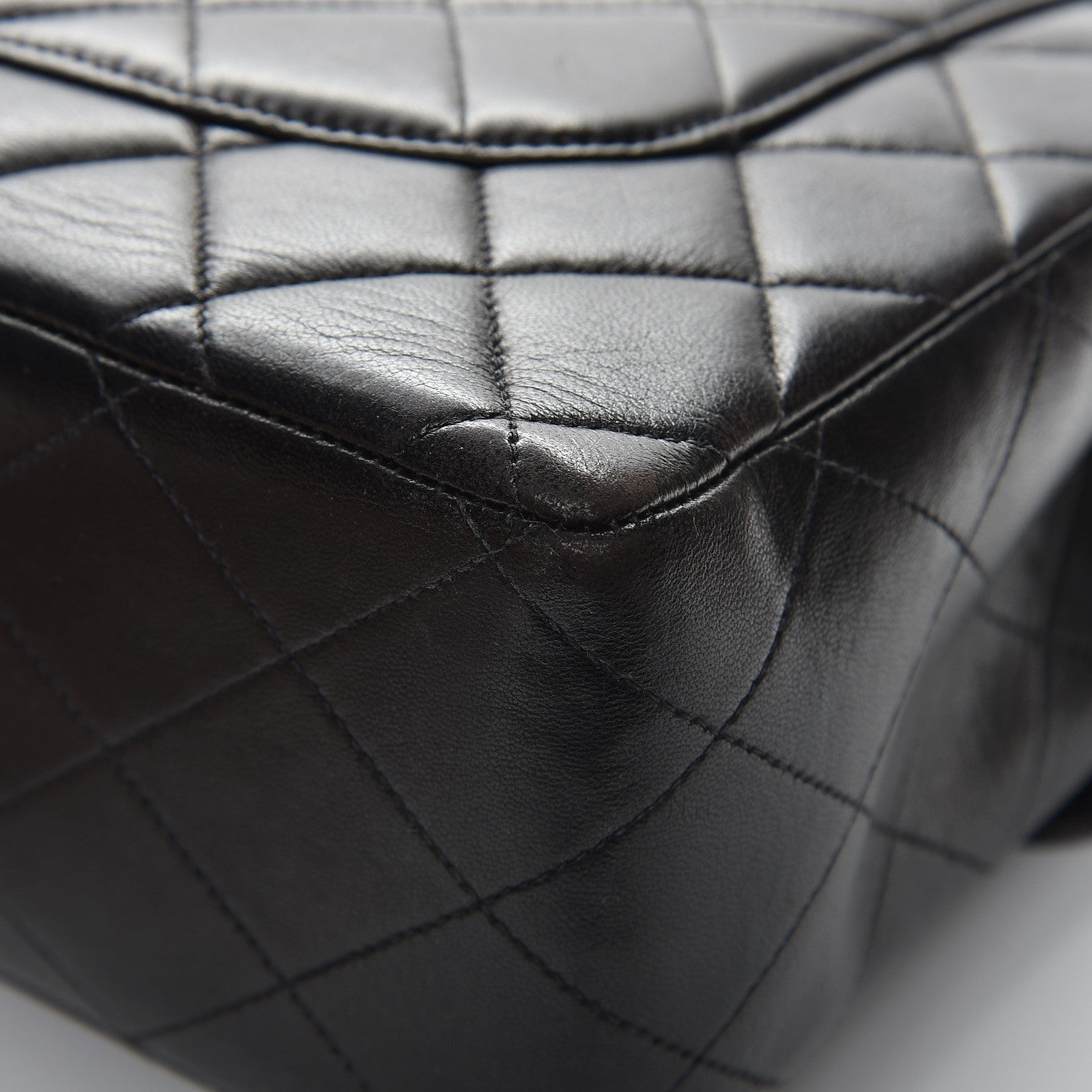 Chanel Lambskin Quilted Jumbo Single Flap Black 12 of 12
