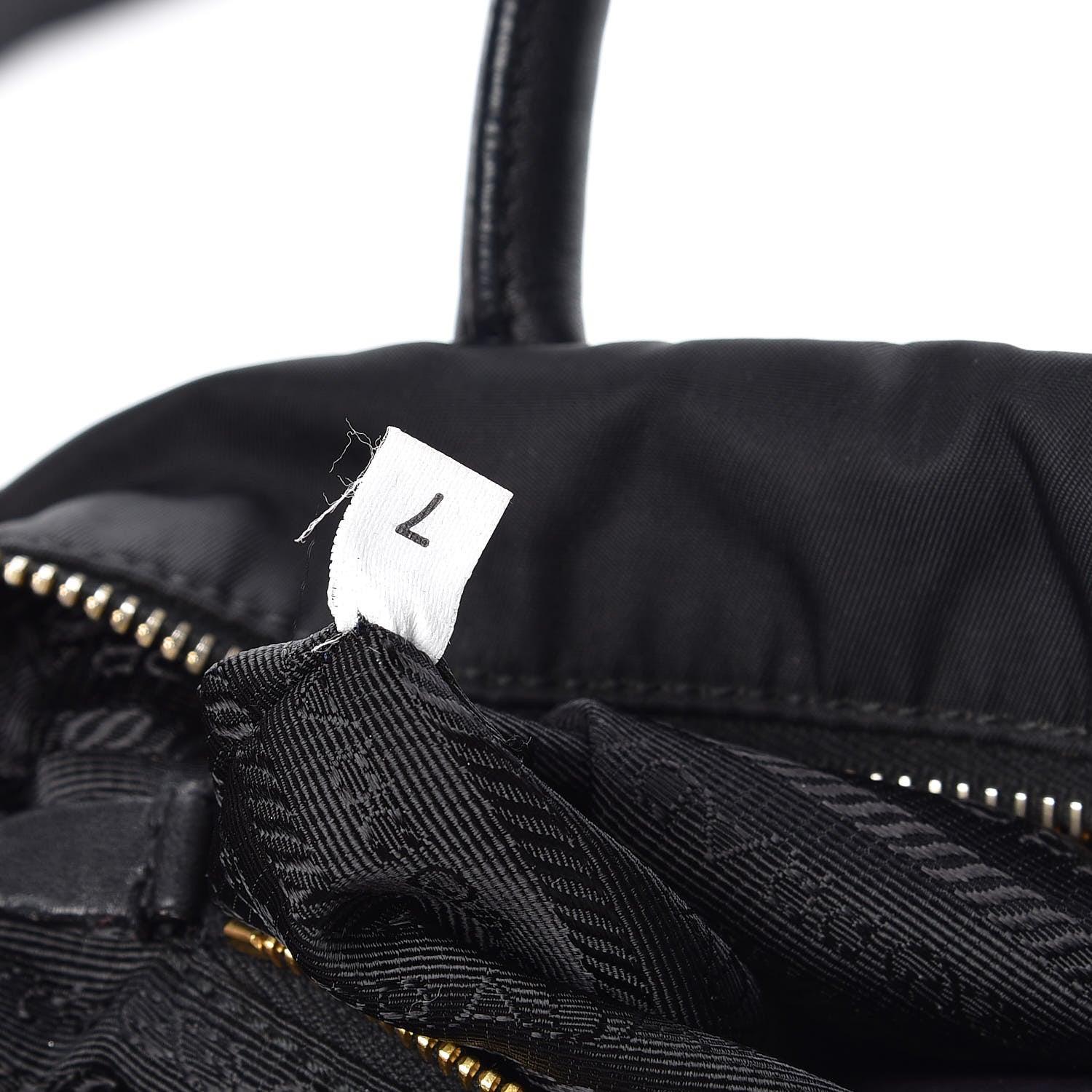 Prada Nylon Fiocco Mini Bowler Black 7 of 15