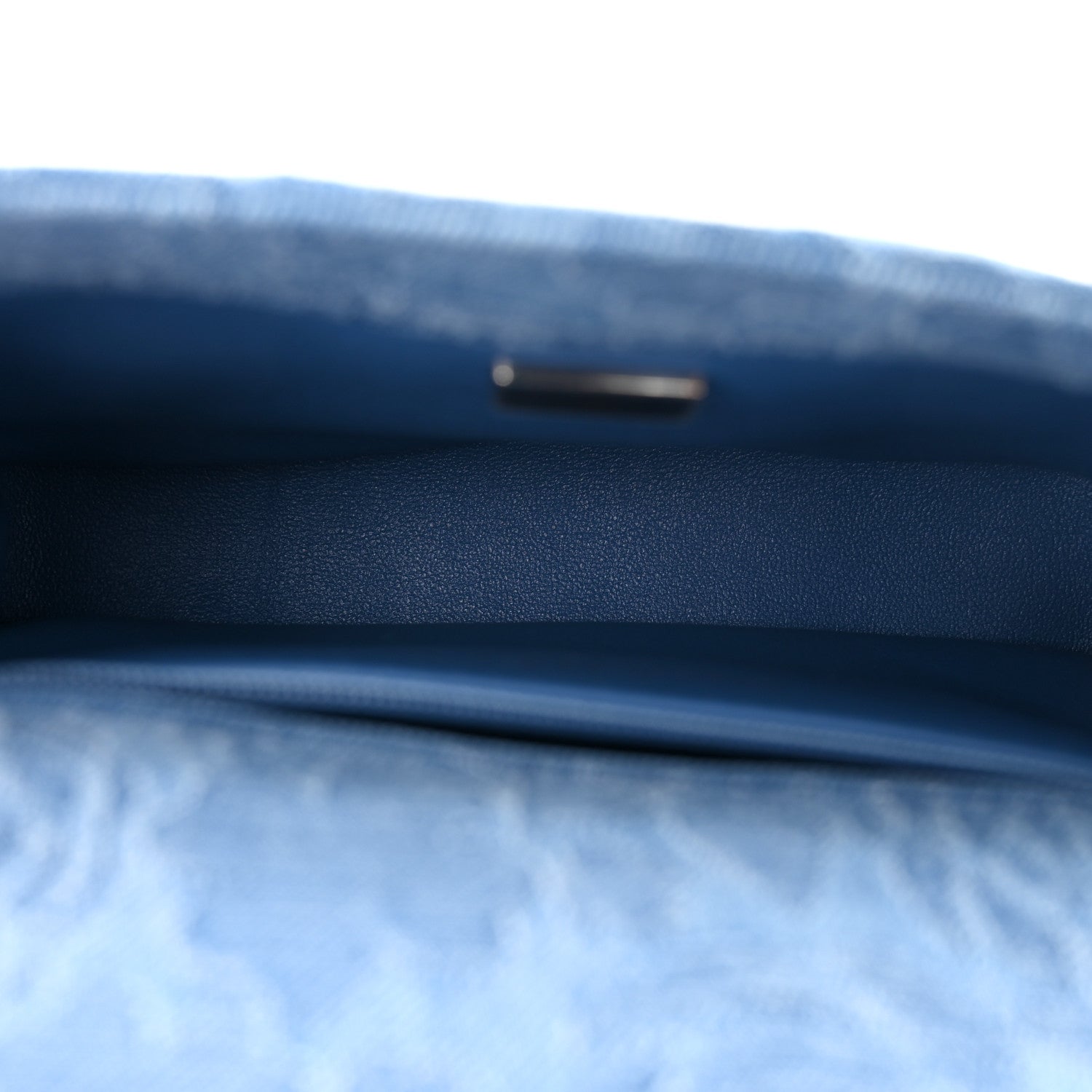Chanel Denim Quilted Camellia Sweetheart Mini Flap Blue 5 of 11
