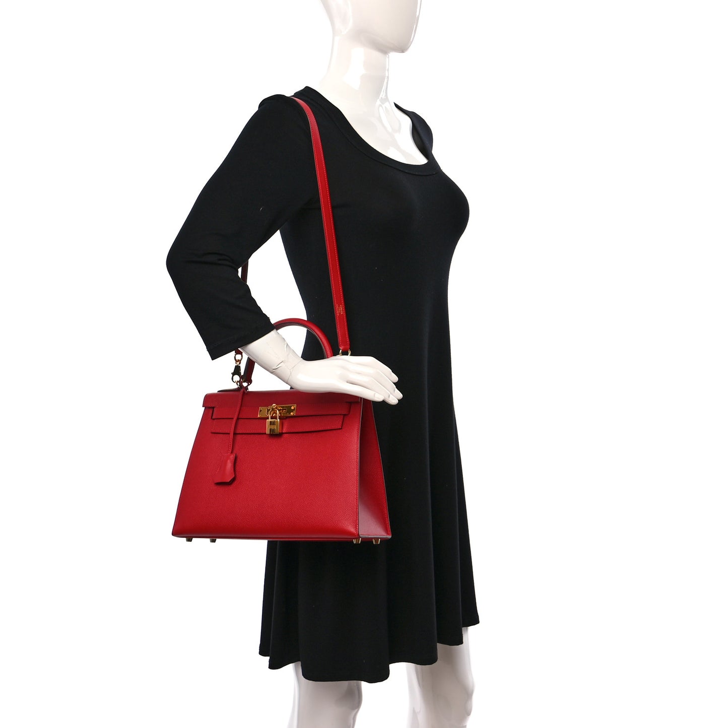 Epsom Kelly Sellier 28 Rouge Casaque