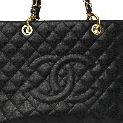 Chanel Caviar Quilted Grand Shopping Tote GST Black 8 of 11