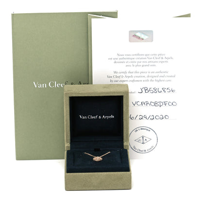 Van Cleef & Arpels 18K Rose Gold Sweet Alhambra Pendant Necklace 6 of 6