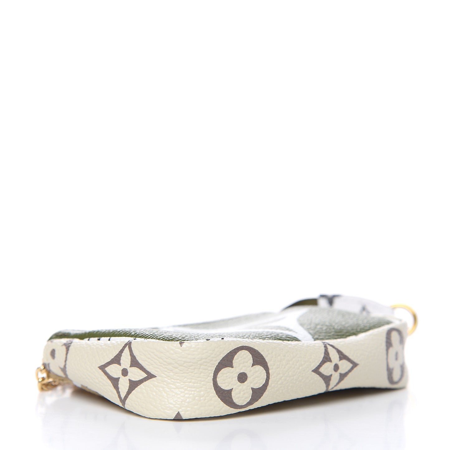 Monogram Giant Micro Pochette Accessories Kaki White