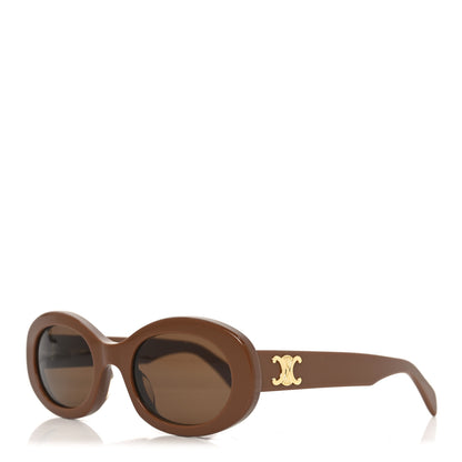 Celine Acetate Triomphe 01 Sunglasses CL40194U Brown 1 of 7