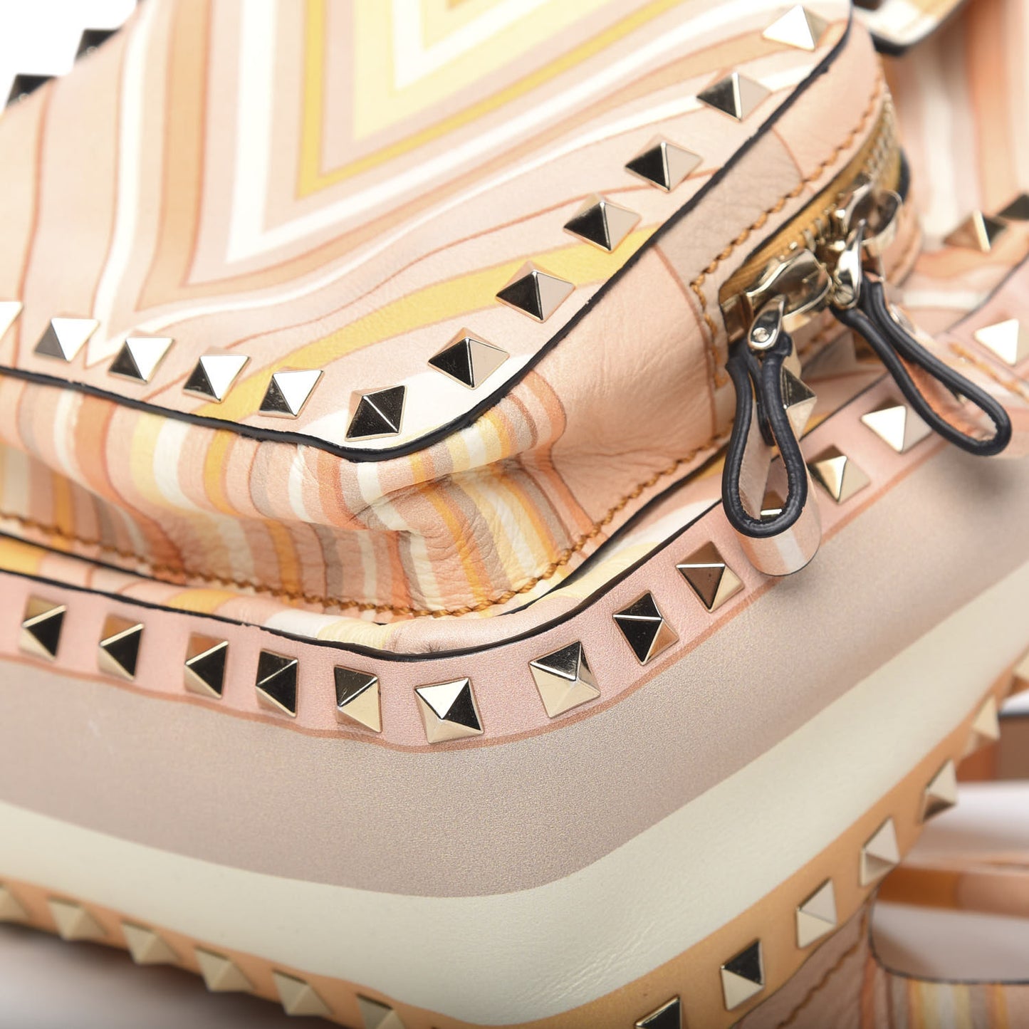 Vitello Native Couture 1975 Mini Rockstud Backpack Multicolor