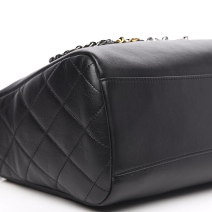Chanel Calfskin Chain 20s Signature Hobo Black 8 of 12