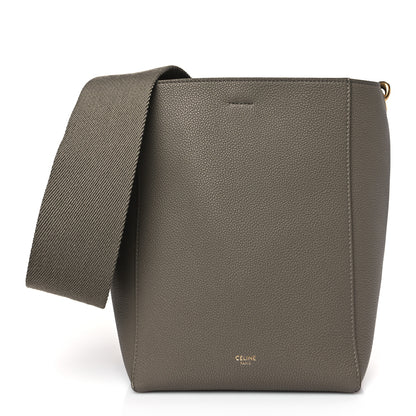 Celine Soft Grained Calfskin Small Sangle Bucket Bag Taupe 1 of 9
