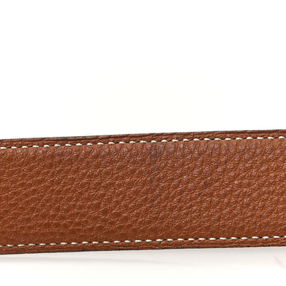 Hermes Box Togo 32mm H Belt 110 44 Black Gold 5 of 6