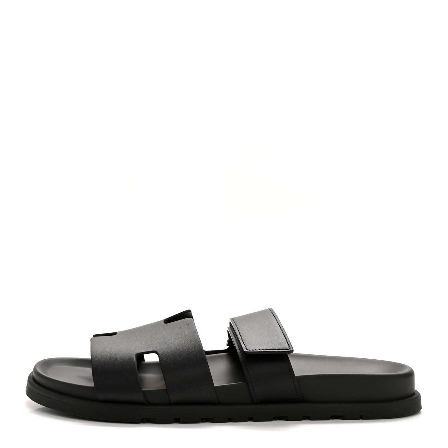 Calfskin Mens Chypre Sandals 44 Black
