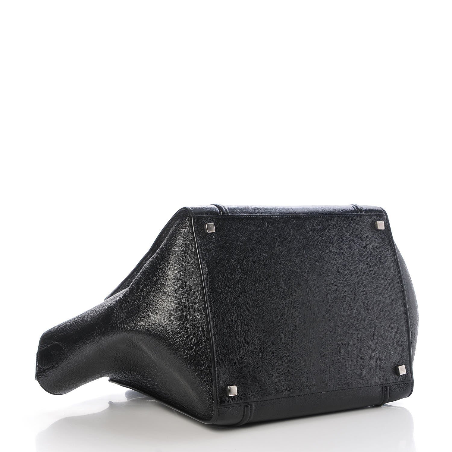 Celine Shiny Goatskin Medium Phantom Luggage Black 4 of 12