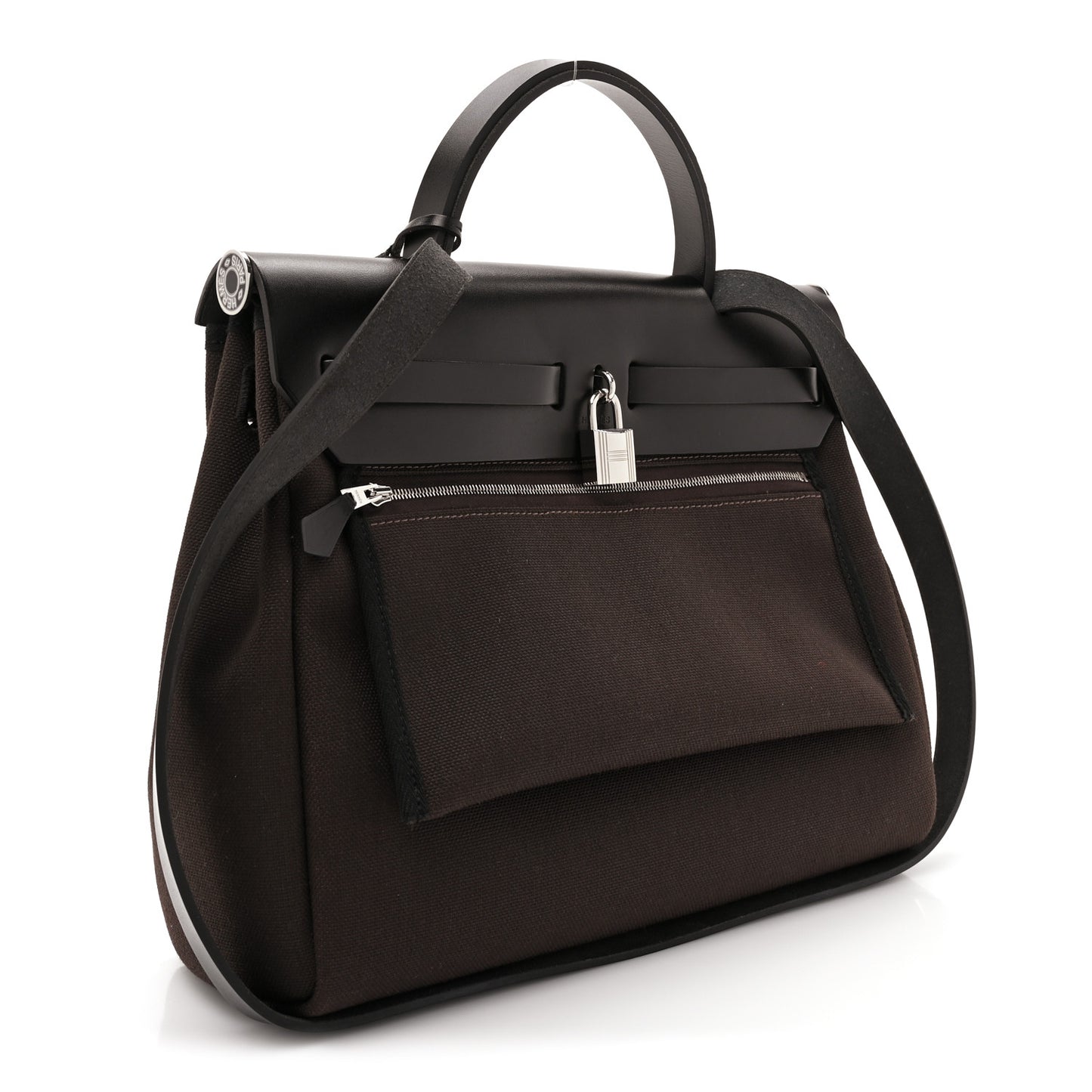 Military Toile Vache Hunter Herbag Zip Retourne 31 PM Black Ebene