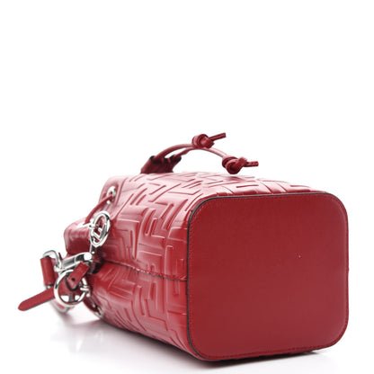 Fendi Vitello Liberty F is Fendi FF 1974 Embossed Mini Mon Tresor Bucket Bag Fragola 4 of 12