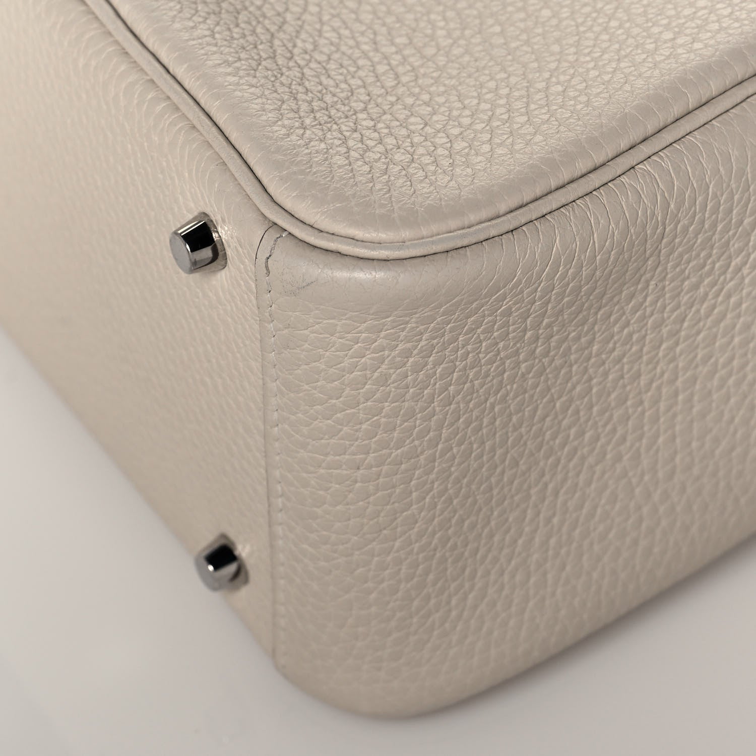 Hermes Taurillon Clemence Mini Lindy 20 Craie 11 of 13