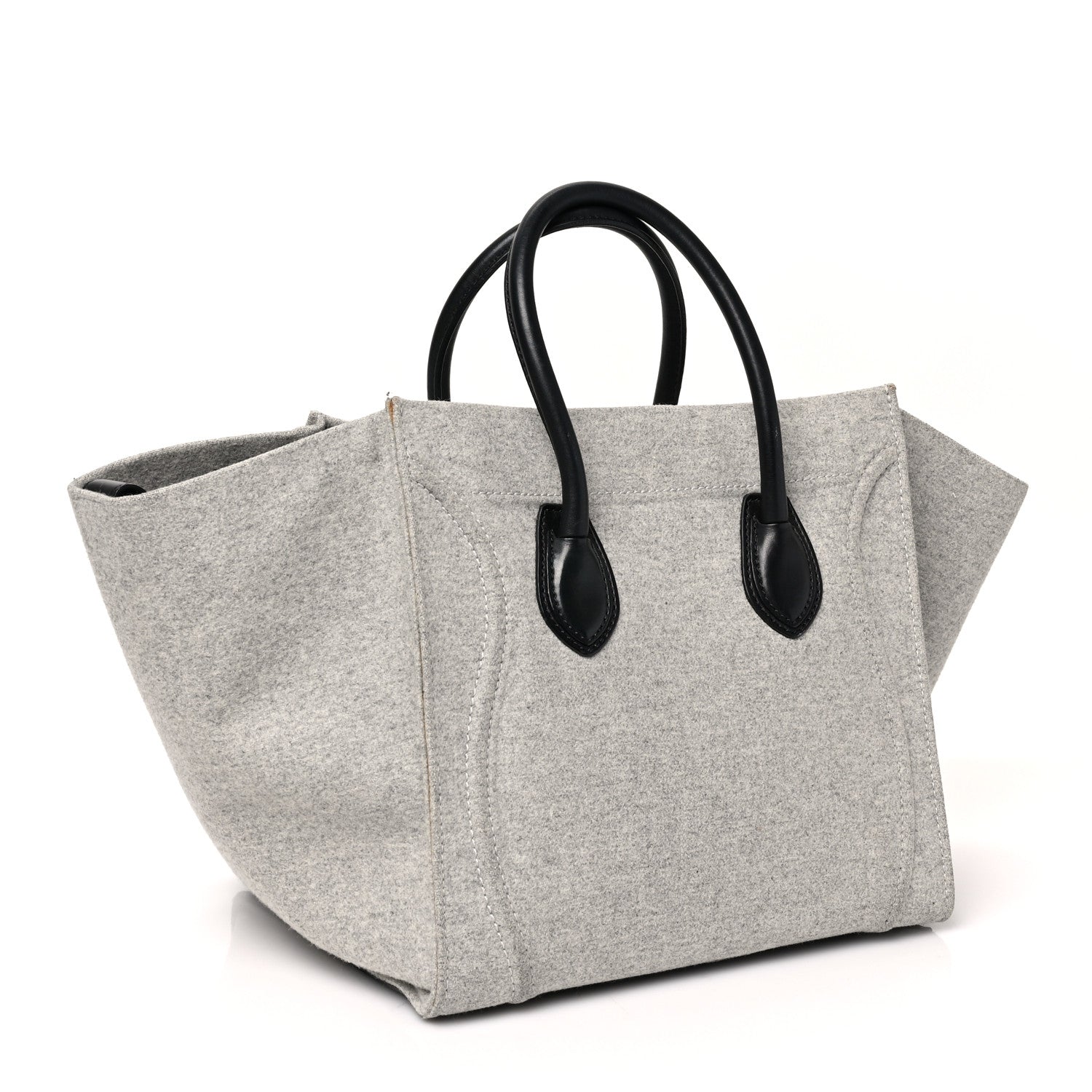 Celine Felt Medium Phantom Luggage Pearl Grey 3 of 10