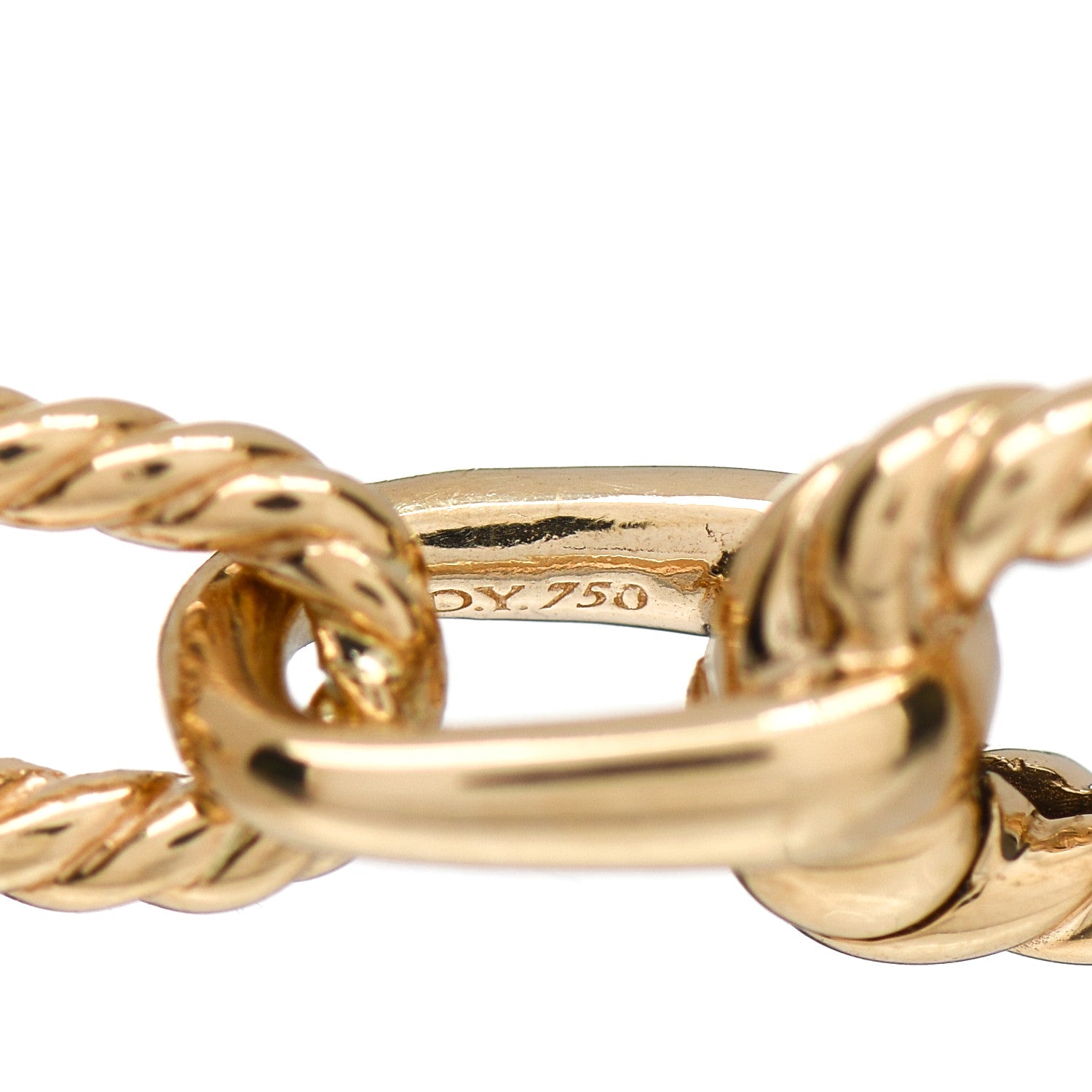 David Yurman 18K Yellow Gold 6mm Madison Classic Chain Bracelet 3 of 3