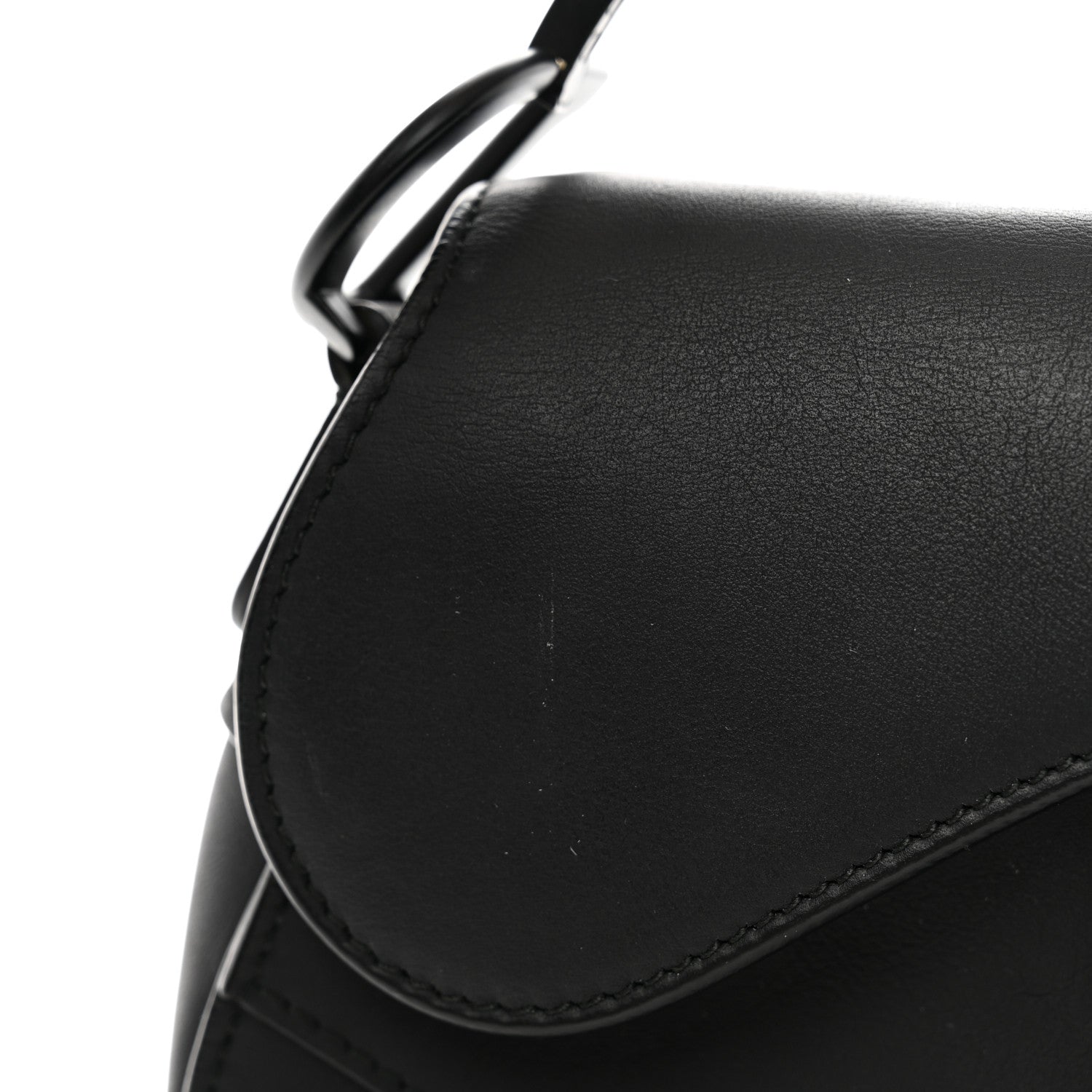 Christian Dior Ultra Matte Calfskin Mini Saddle Bag Black 10 of 10