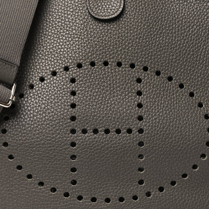 Hermes Taurillon Clemence Evelyne III GM Etoupe 8 of 11