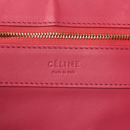 Celine Lambskin Horizontal Bi-Color Cabas Pink Rust 6 of 10