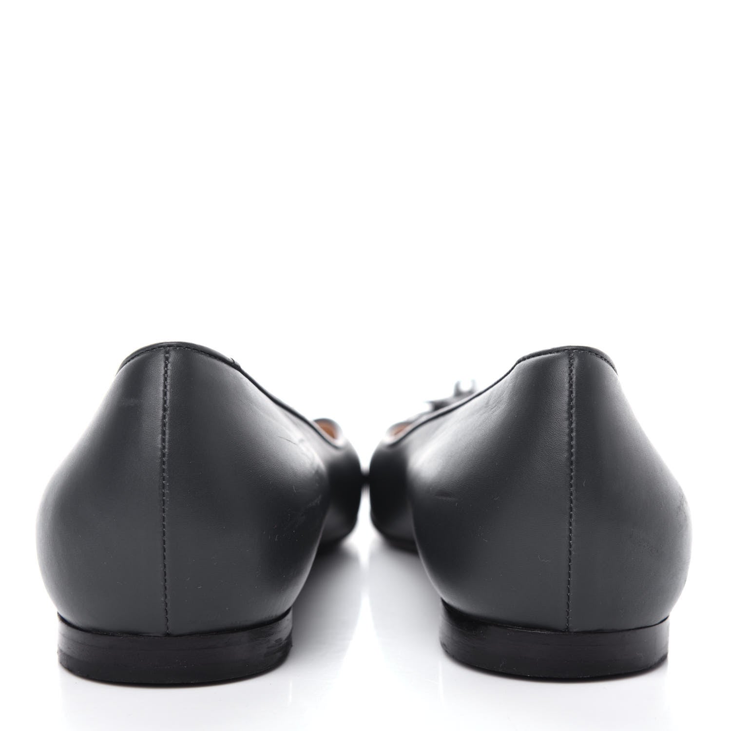 Chanel Lambskin Grosgrain Camellia Ballerina Flats 39.5 Black 7 of 10