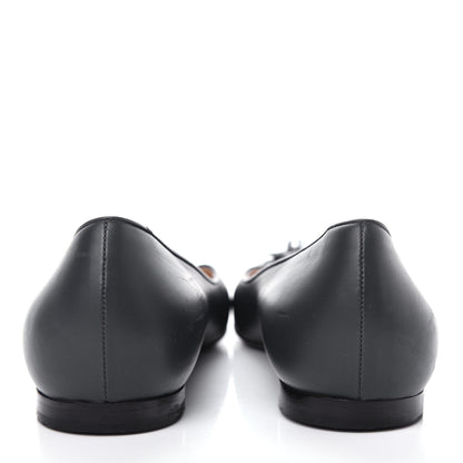Chanel Lambskin Grosgrain Camellia Ballerina Flats 39.5 Black 7 of 10