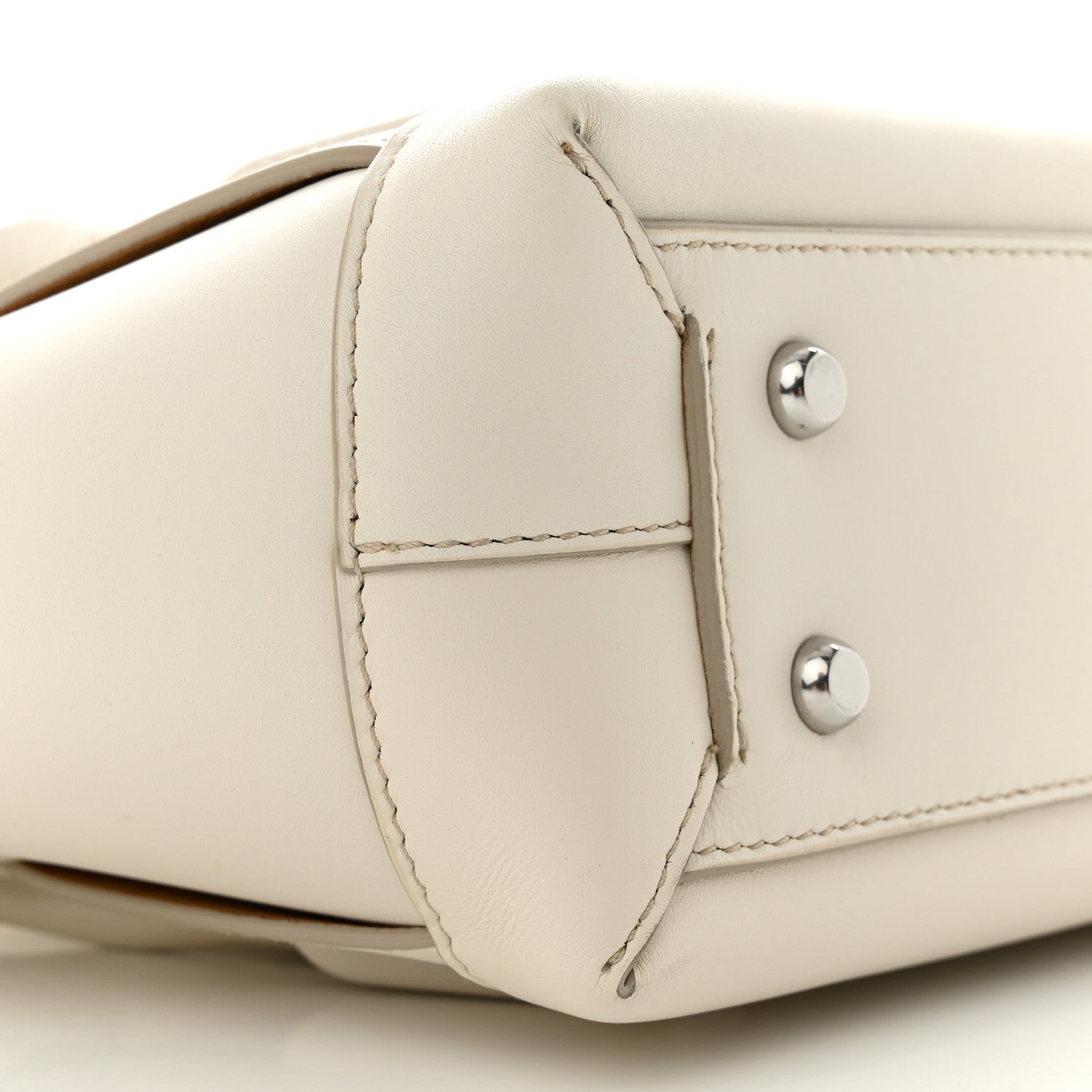 Bottega Veneta French Calfskin Maxi Intrecciato Small Arco Bianco 9 of 14