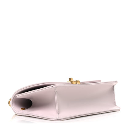 Chanel Shiny Calfskin Quilted Coco Crush Handle Flap Light Purple 4 of 11