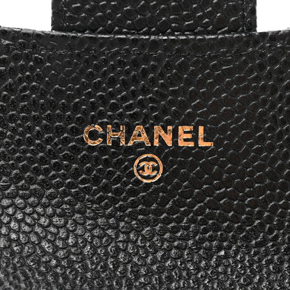 Chanel Caviar Quilted Flap Card Holder Wallet Black 6 of 10