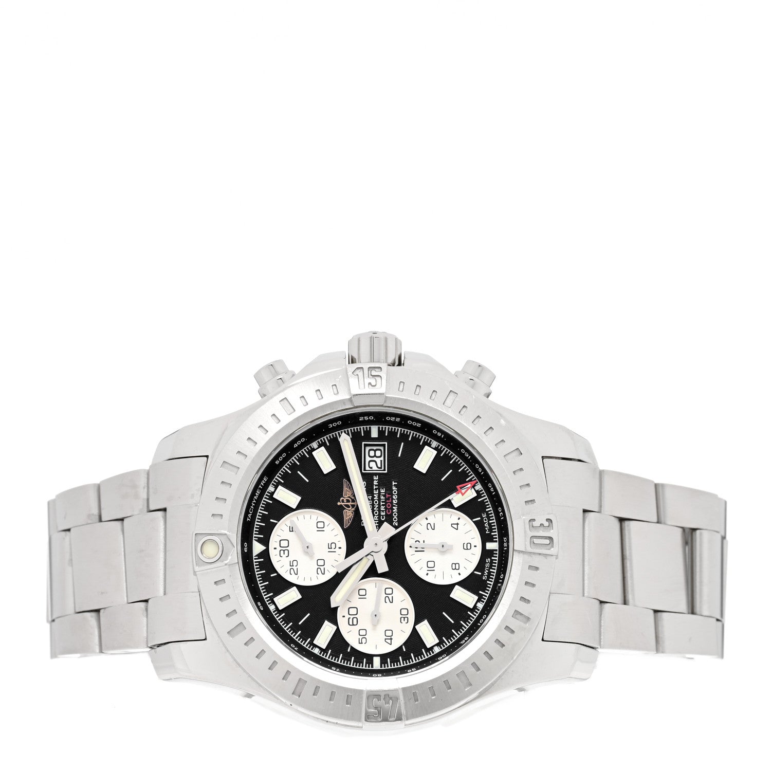 Breitling Stainless Steel 44mm Colt Chronograph Automatic Watch Black A13388 2 of 5