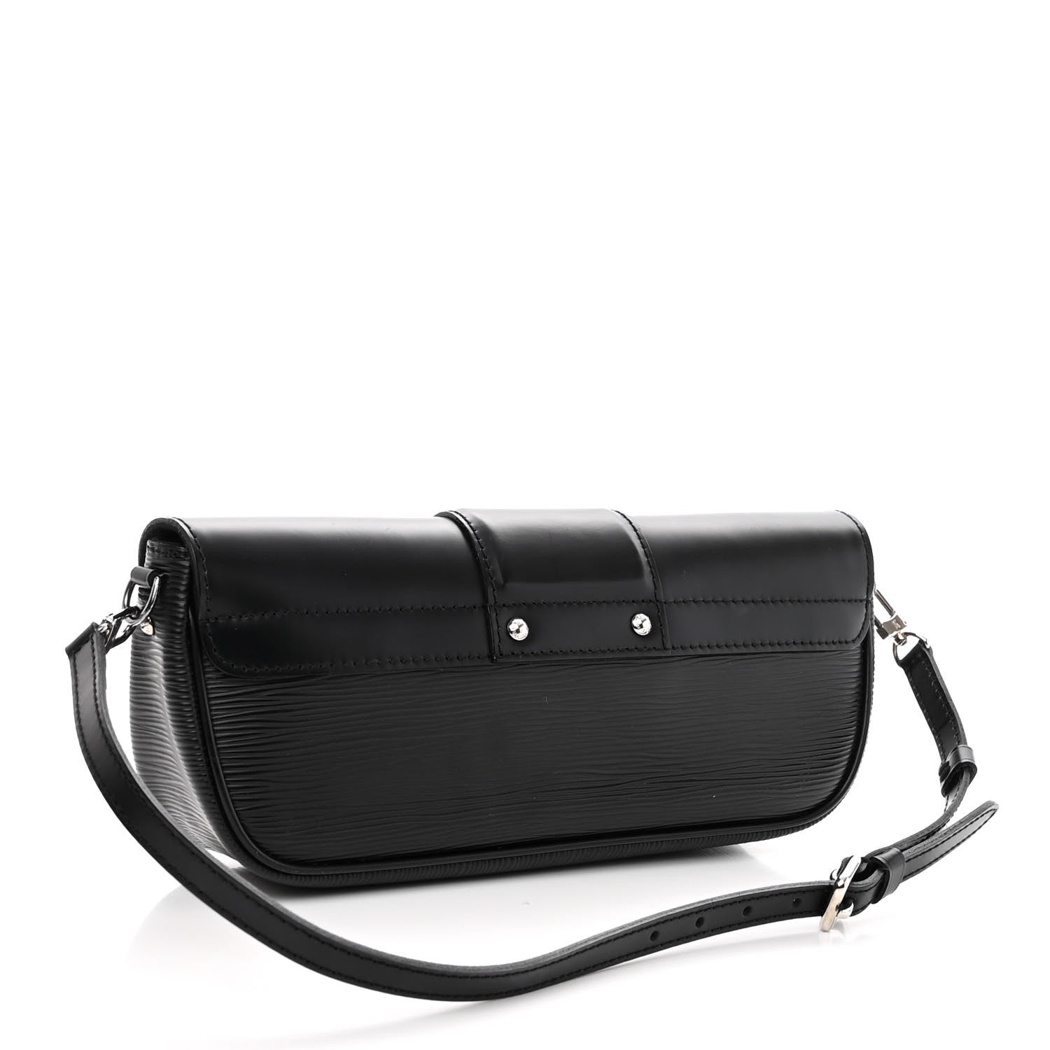 Louis Vuitton Epi Montaigne Clutch Black 3 of 9