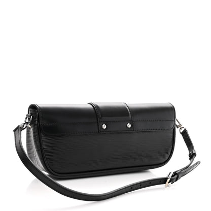 Louis Vuitton Epi Montaigne Clutch Black 3 of 9