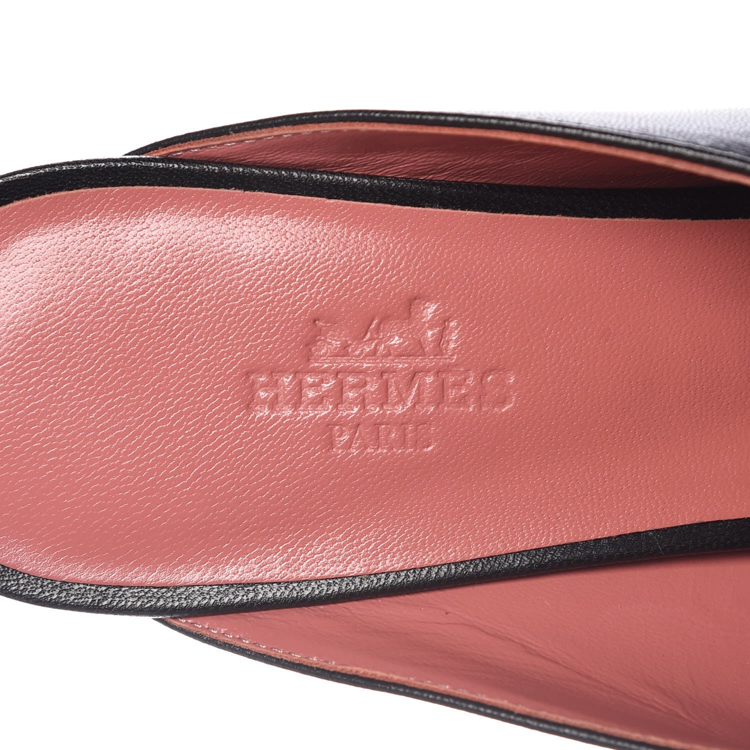 Hermes Goatskin Paradis Mules 37 Black 7 of 10