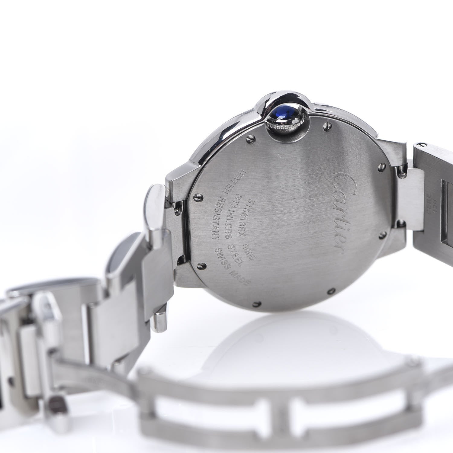 Cartier Stainless Steel 36mm Ballon Bleu De Quartz Watch 5 of 6