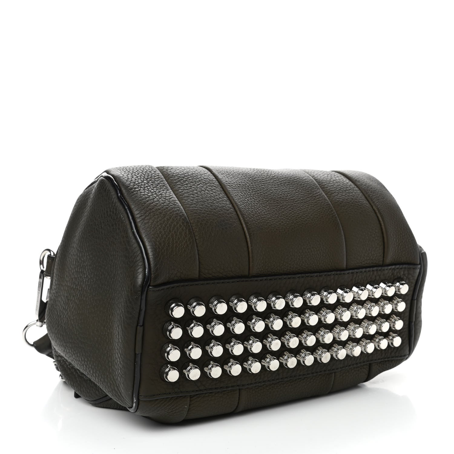 Alexander Wang Pebbled Lambskin Rocco Khaki Nickel Hardware 3 of 4