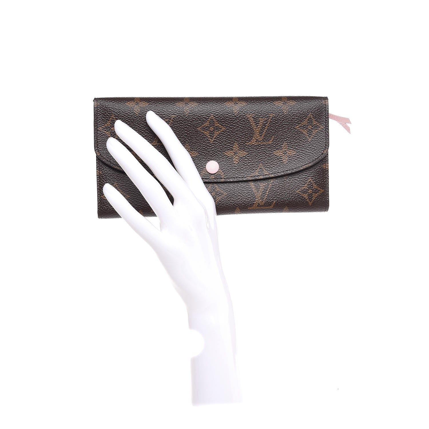 Louis Vuitton Monogram Emilie Wallet Rose Ballerine 2 of 7