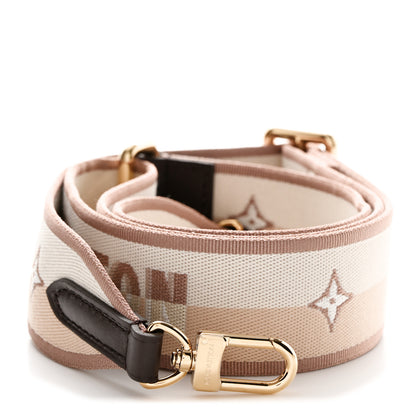 Louis Vuitton Jacquard Speedy Bandouliere 20 Shoulder Strap Beige Brown 1 of 4