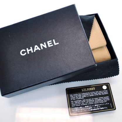 Chanel Caviar CC Flap Wallet Beige 10 of 11