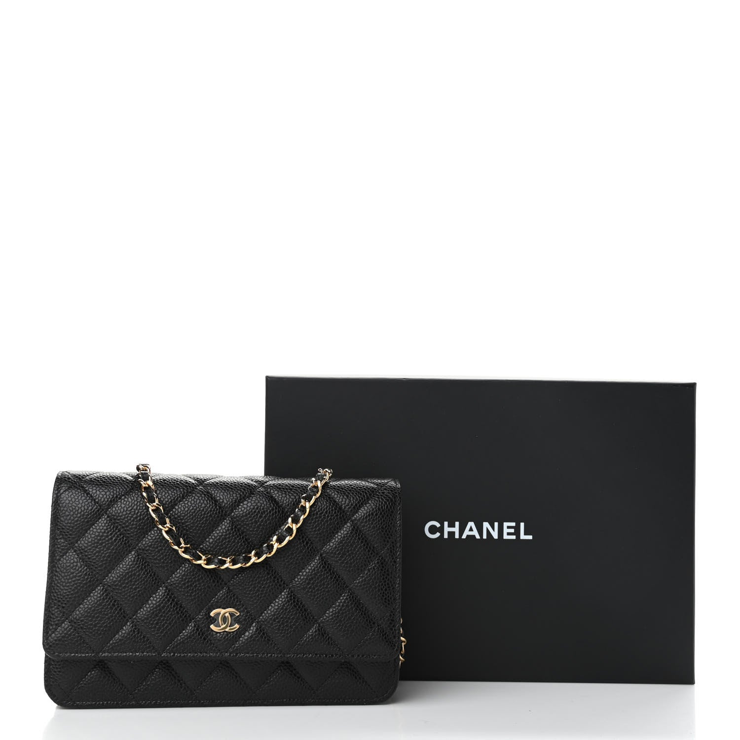 Chanel Caviar Quilted Wallet On Chain WOC Black 11 of 11