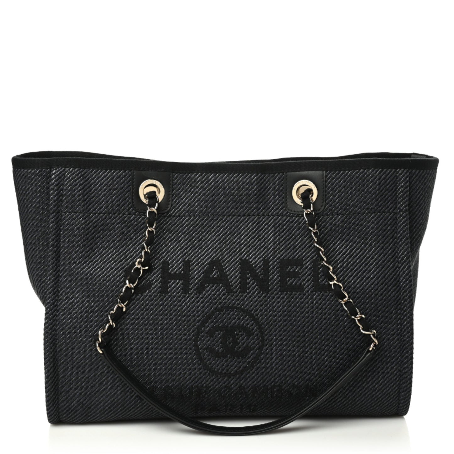 Mixed Fibers Small Deauville Tote Black