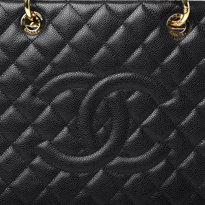 Chanel Caviar Quilted Grand Shopping Tote GST Black 10 of 10