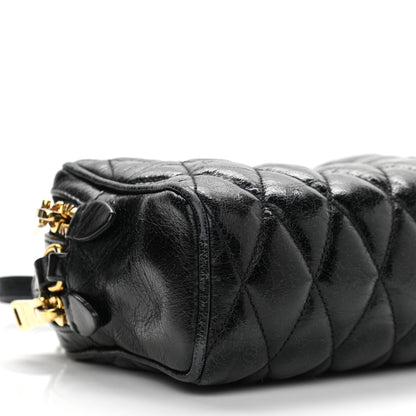 Miu Miu Vitello Shine Quilted Camera Bag Black 9 of 10