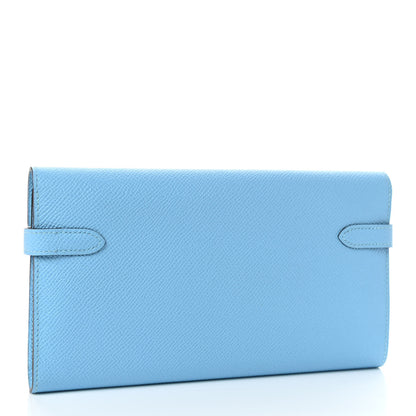 Hermes Epsom Kelly Longue Wallet Celeste 3 of 8