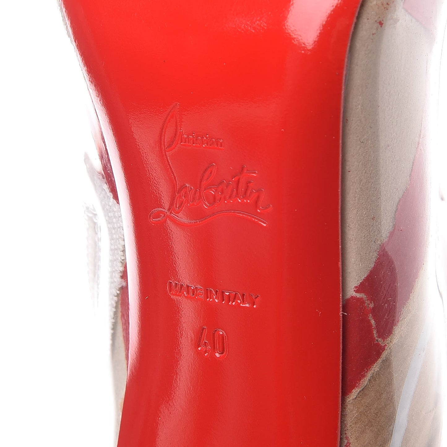 PVC Loubi So Kate Booty 100 Ankle Boots 40 Kraft