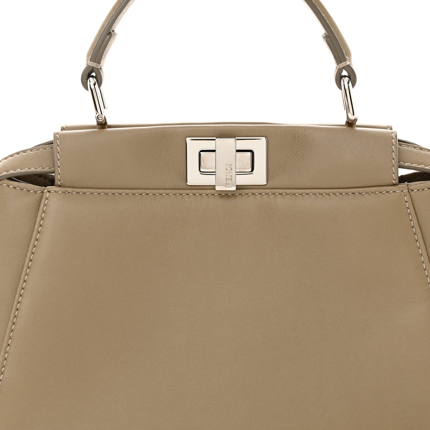 Nappa Mini Peekaboo Iconic Satchel Tortora