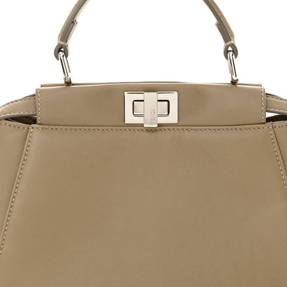 Fendi Nappa Mini Peekaboo Iconic Satchel Tortora 8 of 11