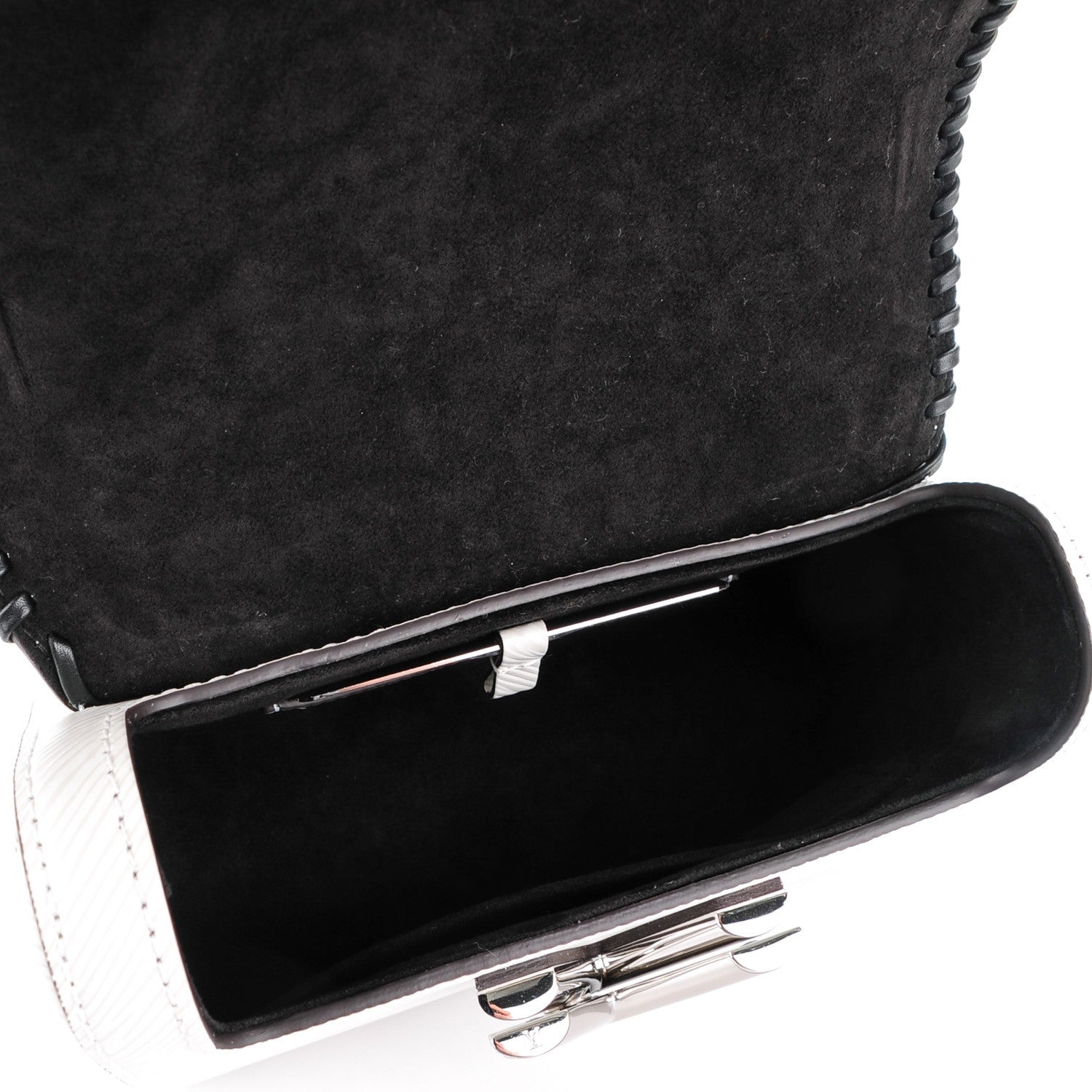 Louis Vuitton Epi Embroidered Twist Shoulder Bag PM White 5 of 7