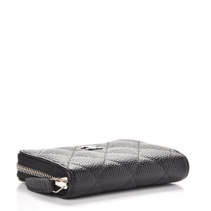 Chanel Caviar Quilted Zip Coin Purse Black 4 of 8