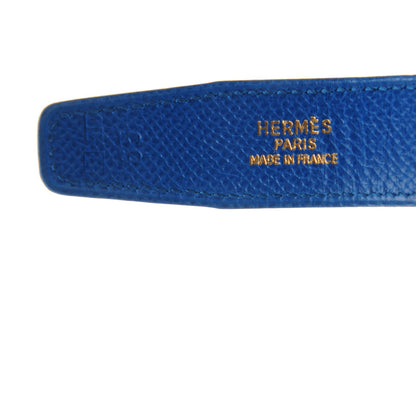 Hermes Courchevel 24mm Mini Constance H Belt 65 Jaune Bleu France 3 of 6