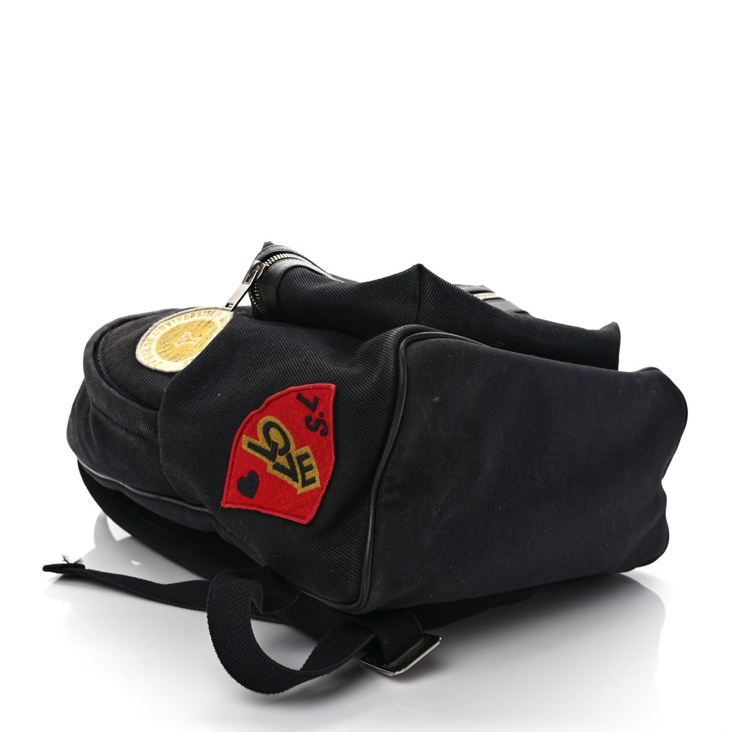 Twill Patches City Backpack Black