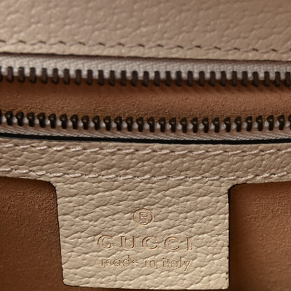 Gucci GG Supreme Monogram Textured Dollar Calfskin Web Small Ophidia Padlock Top Handle Bag  Beige Ebony Mystic White 6 of 10